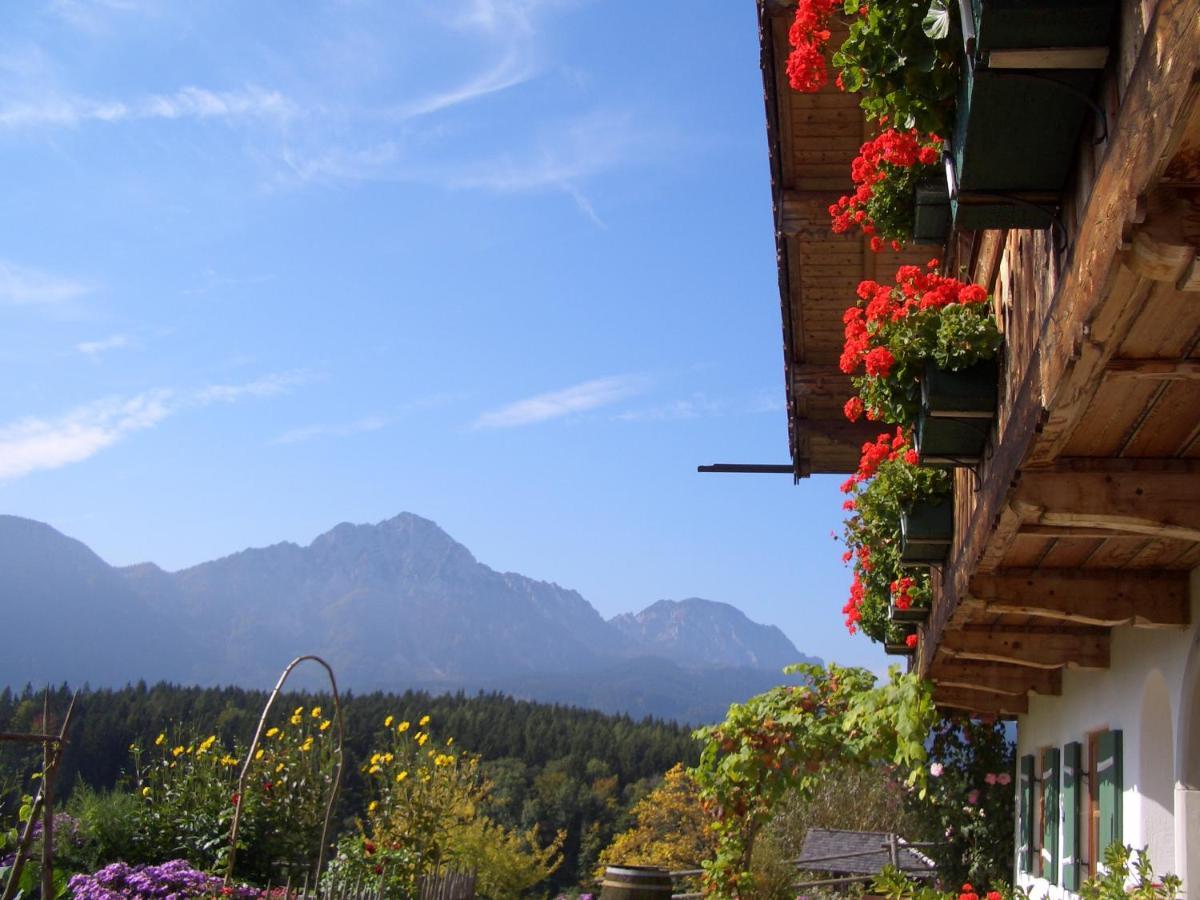 Huberbauernhof Ferienwohnungen Piding Bagian luar foto
